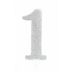 CANDELA GLITTER 10cm ARGENTO nr.1 [8840261-00.jpg]