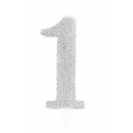 CANDELA GLITTER 10cm ARGENTO nr.1 [8840261-00.jpg]