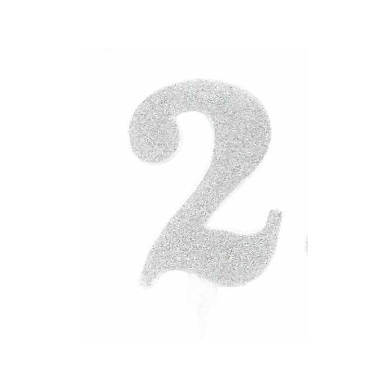 CANDELA GLITTER 10cm ARGENTO nr.2 [8840262-00.jpg]