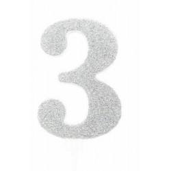 CANDELA GLITTER 10cm ARGENTO nr.3 [8840263-00.jpg]