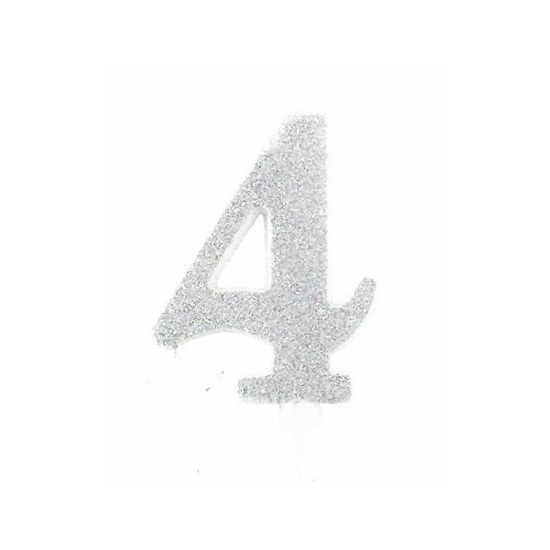 CANDELA GLITTER 10cm ARGENTO nr.4 [8840264-00.jpg]