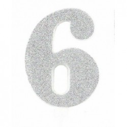 CANDELA GLITTER 10cm ARGENTO nr.6 [8840266-00.jpg]