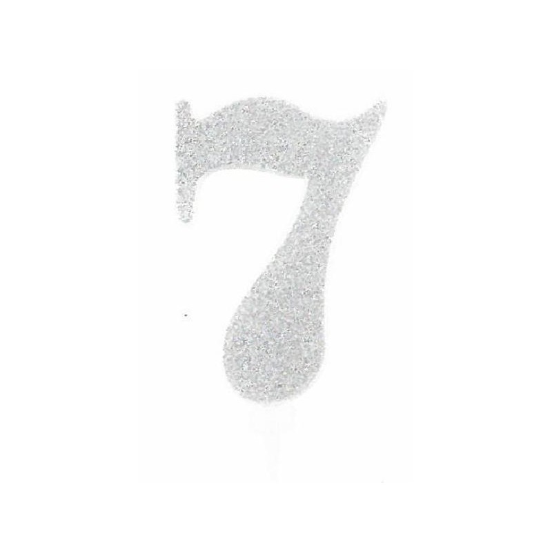 CANDELA GLITTER 10cm ARGENTO nr.7 [8840267-00.jpg]