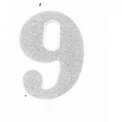 CANDELA GLITTER 10cm ARGENTO nr.9 [8840269-00.jpg]
