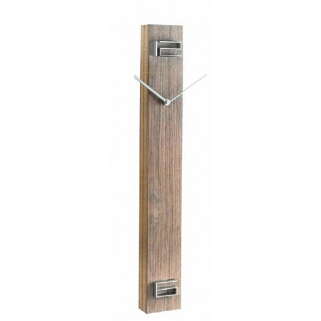 OROLOGIO LEGNO NOCE h60cm nr ALLUMINIO [0130509-00.jpg]