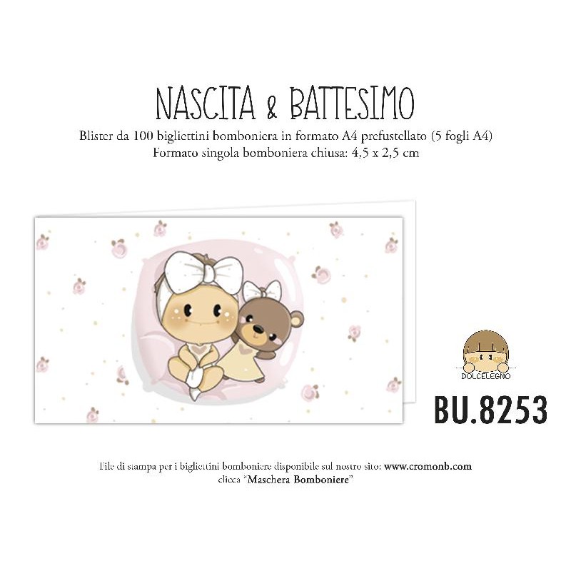 BOMBONIERE BATT. BUBINE ROSA A4 100pz [2231220-00.jpg]