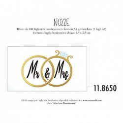 BOMBONIERE NOZZE Mr&Mrs A4 100pz [2231255-00.jpg]