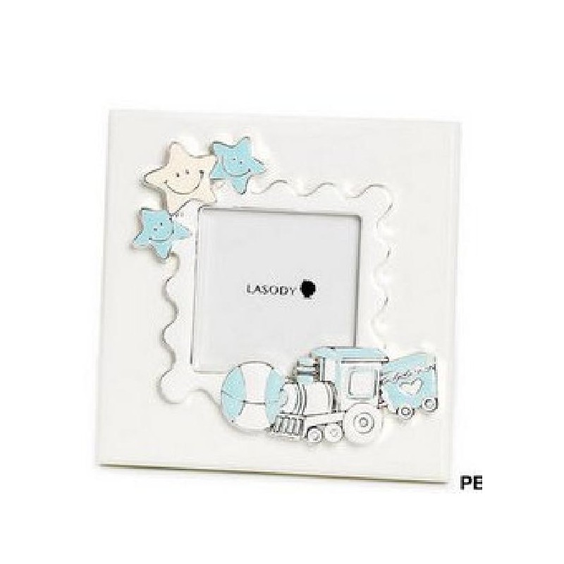 PORTAFOTO METAL TRENO CELESTE 12cm [0140147-00.jpg]