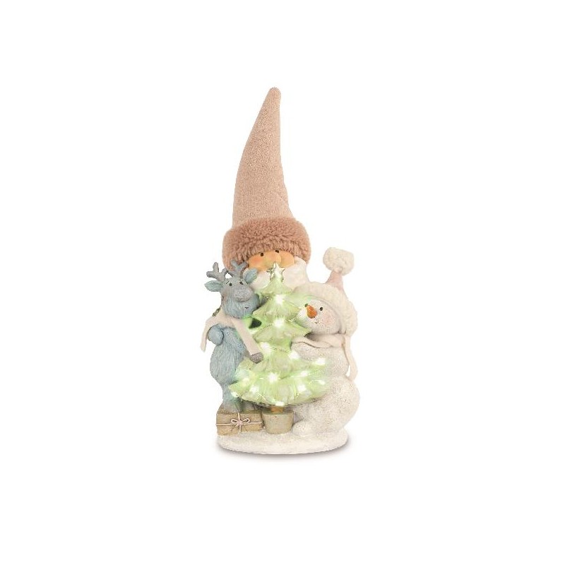 ---BABBO NATALE RENNA E PUPAZZO LED 35cm [TONO20305-00.jpg]