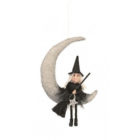 ---BEFANA NERA SU LUNA 20cm [TONO26917-00.jpg]