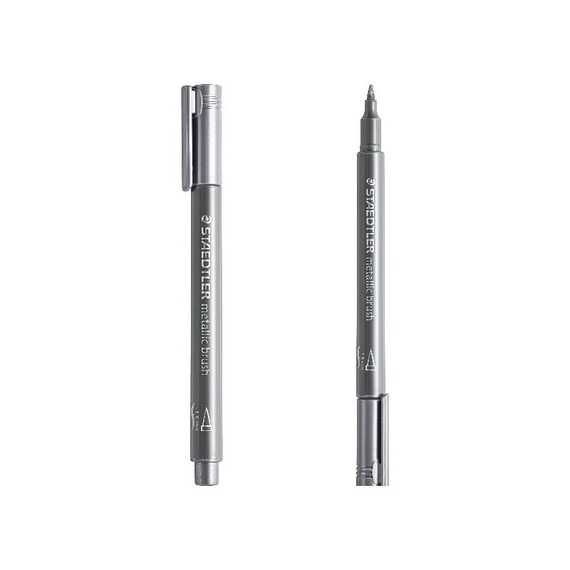 PENNARELLO STAEDTLER BRUSH ARGENTO [8079063-00.jpg]