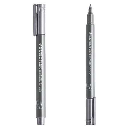 PENNARELLO STAEDTLER BRUSH ARGENTO [8079063-00.jpg]