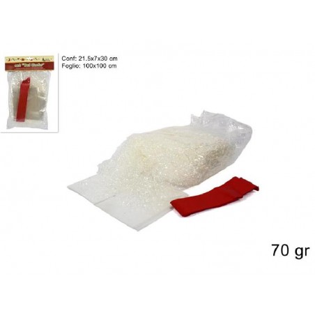 KIT CESTO COMPLETO DI FIOCCO ROSSO PAGLIETTA 200gr E CELLOPHAN 125x105cm [1530002-00.jpg]