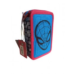 ASTUCCIO SCUOLA 3 ZIP SPIDERMAN MARICART 3 SCOMPARTI COMPLETI DI TUTTI GLI ACCESSORI E COLORI [0075835-00.jpg]