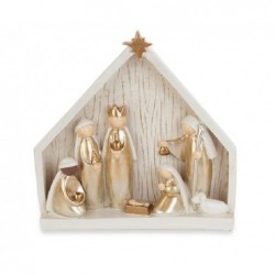 NATIVITA' AVORIO/ORO C/RE MAGI h180mm [TONO242304-00.jpg]