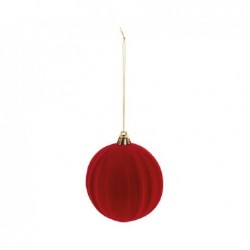 ---SFERA SPICCHI FLOCCATA ROSSA d80mm [TONO241961-00.jpg]