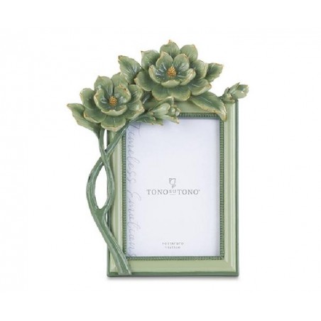 PORTAFOTO FIORELLINI VERDI 18x23cm [TONO241836-00.jpg]