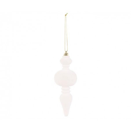 PENDENTE FLOCCATO AVORIO APP. 17cm [TONO241971-00.jpg]