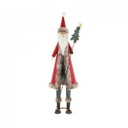 BABBO NATALE METALLO ROSSO/VERDE 73cm [TONO242118-00.jpg]