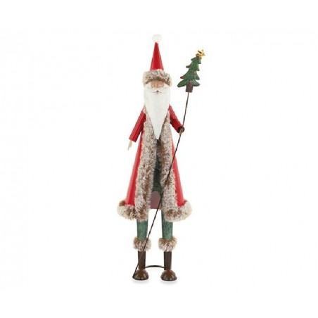 BABBO NATALE METALLO ROSSO/VERDE 53cm [TONO242117-00.jpg]