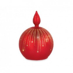 SFERA ROSSA DA APPOGGIO C/LED h17cm [TONO242227-00.jpg]