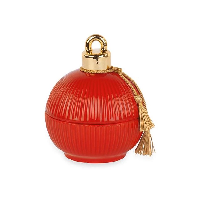 SFERA PLISSE ROSSA CANDELA d10cm CON SCATOLA REGALO [TONO242424-00.jpg]