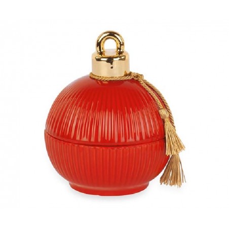 SFERA PLISSE ROSSA CANDELA d10cm CON SCATOLA REGALO [TONO242424-00.jpg]