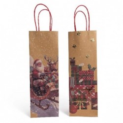 SHOPPER VINO NATALE KRAFT 12+9x38h DEC. ROSSO BABBO/PACCHI Ass. [2640034-00.jpg]