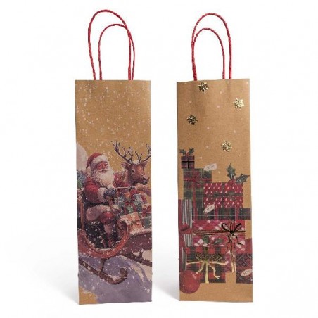 SHOPPER VINO NATALE KRAFT 12+9x38h DEC. ROSSO BABBO/PACCHI Ass. [2640034-00.jpg]