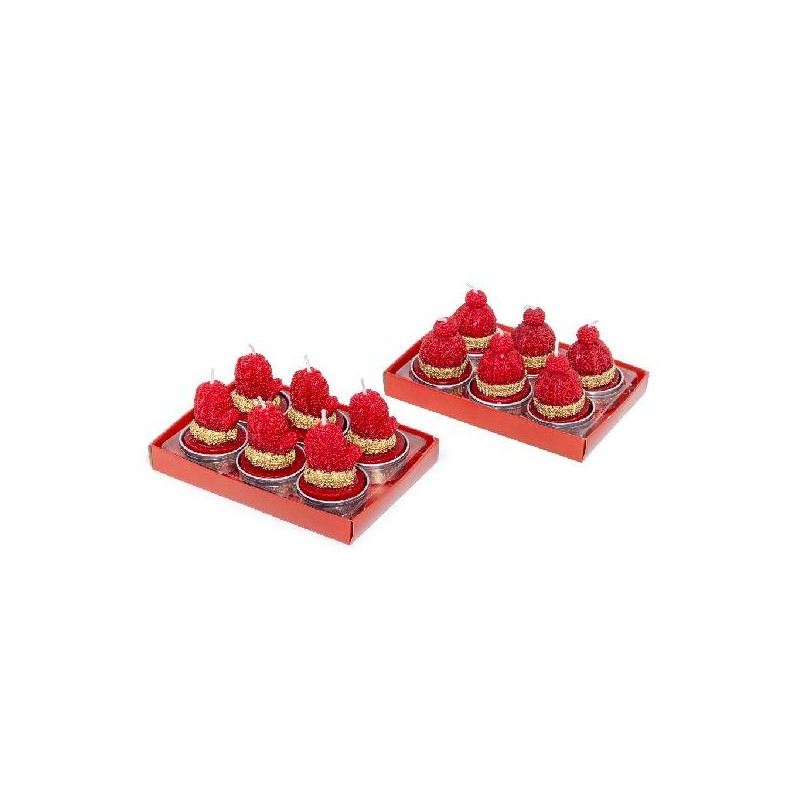 SET 6 TEALIGHT ROSSE GUANTO e CAPPELLO [0710001-00.jpg]