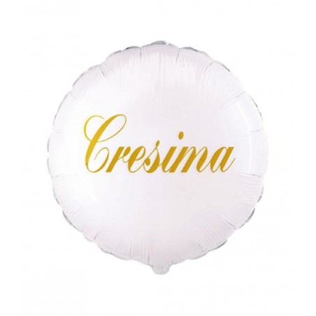 FOIL CRESIMA TONDO 46cm BIANCO/ORO [8413402-00.jpg]