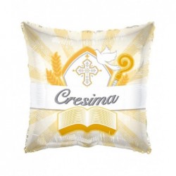 FOIL CRESIMA CUSCINO 46cm BIANCO/ORO [8413403-00.jpg]