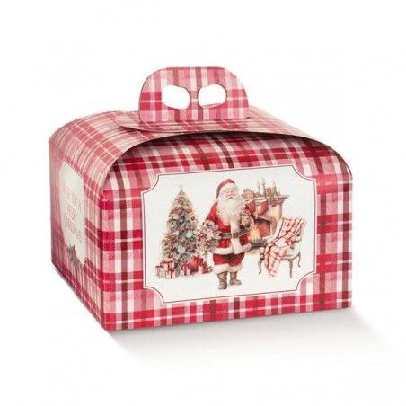 SCATOLA PANETTONE SANTA'S HOME 1000gr mm245x245h130 [SC197787-00.jpg]