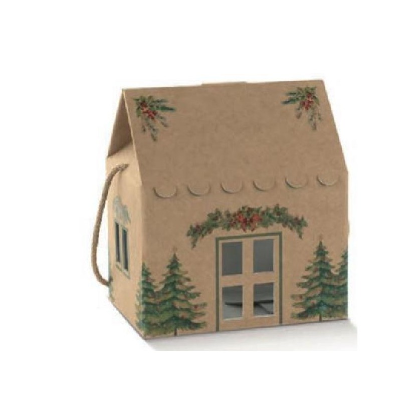 SCATOLA CON CORDINI PINI VERDI AVANA mm245x245h150 [SC197812-00.jpg]