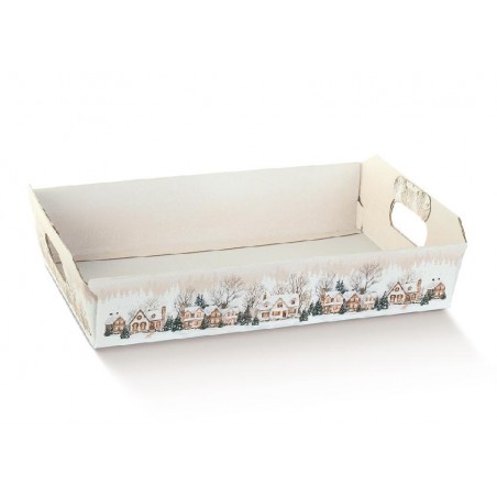 CESTO 370x265h100mm CHISTMAS VILLAGE [SC197769-00.jpg]