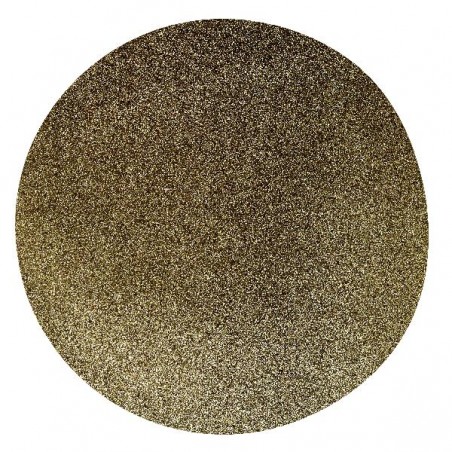 TOVAGLIETTA PLASTICA ORO GLITTER d.38cm [9010040-00.jpg]