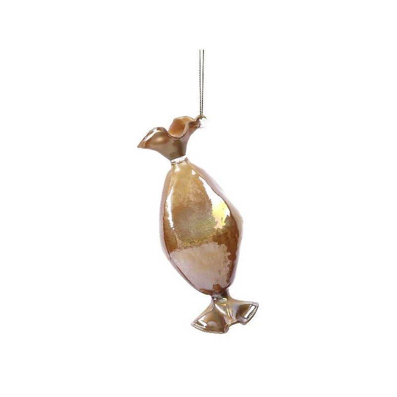 CARAMELLA VETRO AMBRA h14cm ROMBO [9010066-00.jpg]