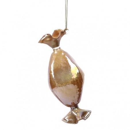 CARAMELLA VETRO AMBRA h14cm ROMBO [9010066-00.jpg]