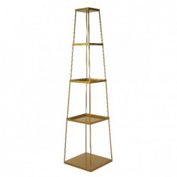 ---SCAFFALE METALLO ORO 4 PIANI cm38x165 [9015215-20.jpg]