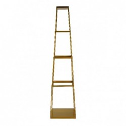 ---SCAFFALE METALLO ORO 4 PIANI cm38x165 [9015215-30.jpg]