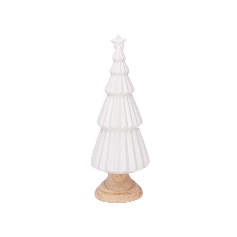 ALBERO CERAMICA BIANCO d.12cm h.30cm [9015217-00.jpg]