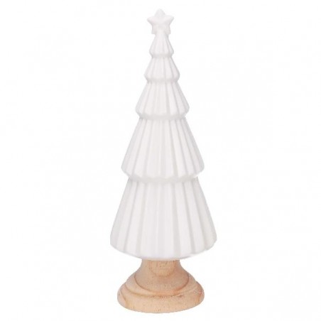 ALBERO CERAMICA BIANCO d.12cm h.30cm [9015217-00.jpg]