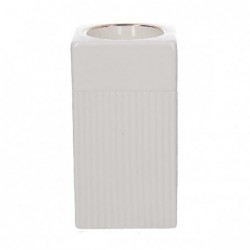 PORTACANDELA CERAMICA BIANCO/ORO h.12cm [9010095-20.jpg]