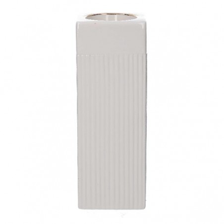 PORTACANDELA CERAMICA BIANCO/ORO h.18cm [9010096-00.jpg]