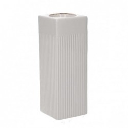 PORTACANDELA CERAMICA BIANCO/ORO h.18cm [9010096-10.jpg]