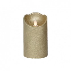 CANDELA MOCCOLO ORO C/LED d.7xh12cm FIAMMA IN MOVIMENTO [0711050-10.jpg]