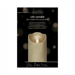 CANDELA MOCCOLO ORO C/LED d.7xh12cm FIAMMA IN MOVIMENTO [0711050-20.jpg]