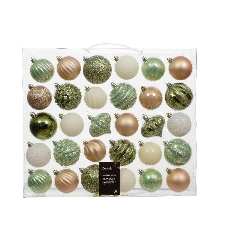 BOX 30 SFERE POLISTIROLO d.7cm COL.Ass. GLITTER,LUCIDE,OPACHE [9010606-00.jpg]