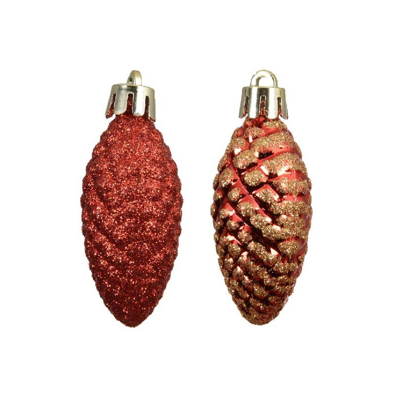 PIGNA POLISTIROLO ROSSO d.5xh.14cm 12pz FINITURA LUCIDA GLITTERATA [9010608-00.jpg]