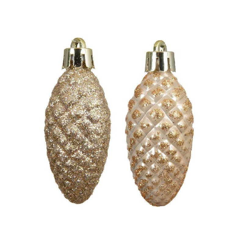 PIGNA POLISTIROLO PERLA d.5xh.14cm 12pz FINITURA LUCIDA GLITTERATA [9010609-00.jpg]